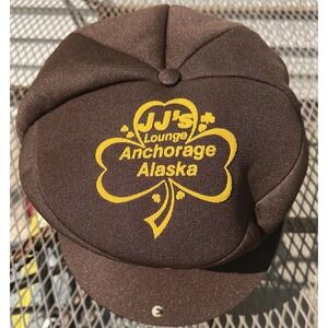 Vintage JJ's Lounge‎ Bar Hat Anchorage Alaska Beer Memorabilia Beret Cap